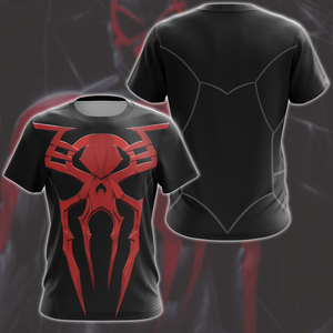 Spider-Man 2099 Black Suit Cosplay Video Game All Over Printed T-shirt Tank Top Zip Hoodie Pullover Hoodie Hawaiian Shirt Beach Shorts Joggers 02 T-shirt S