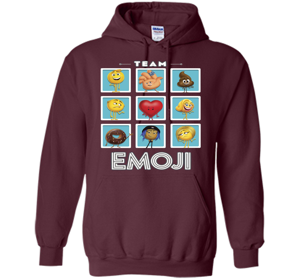 The Emoji Movie Team Emoji Panels Graphic T-Shirt shirt Maroon
