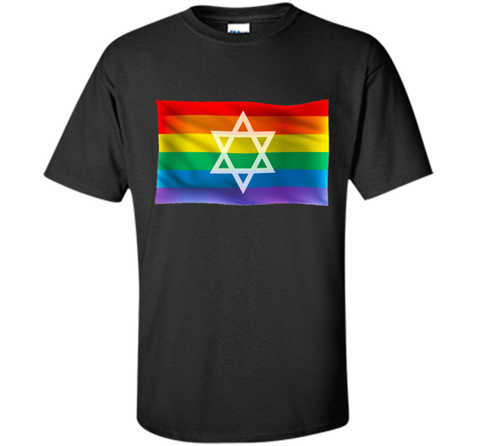 Jewish Gay Pride T-shirt Black