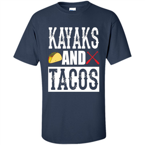 Funny Taco T-shirt Kayaks and Tacos