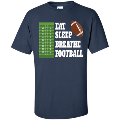 Eat Sleep Breathe Football T-shirt Navy