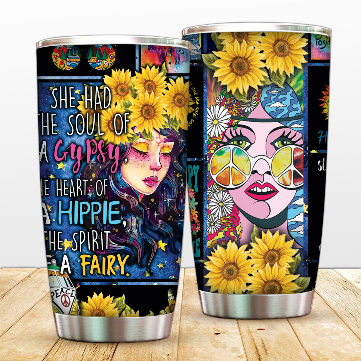 Hippie Girl She Has The Soul Of A Gypsy Tumbler