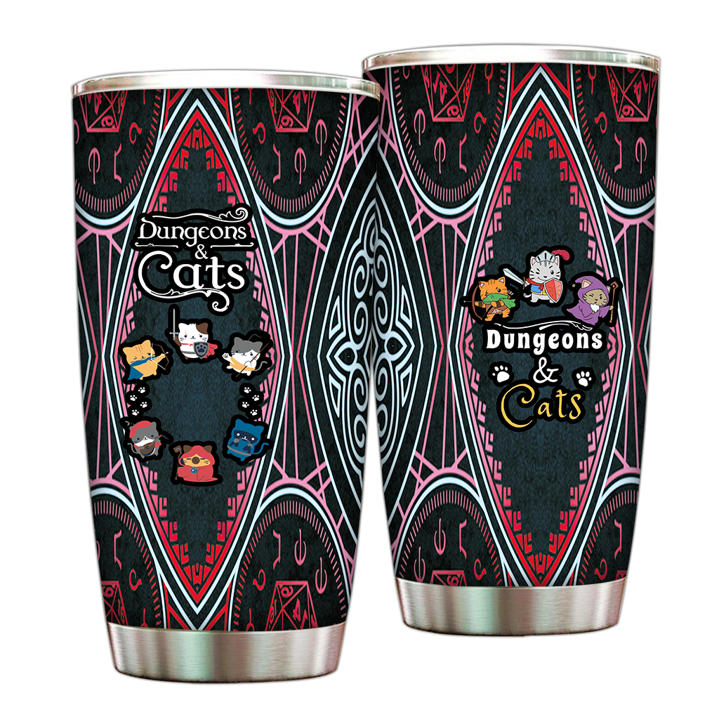 Dungeons And Cats Tumbler 20oz
