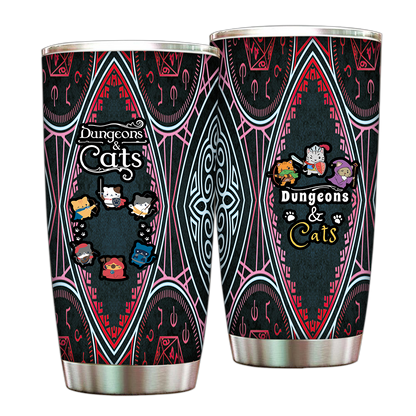 Dungeons And Cats Tumbler 20oz