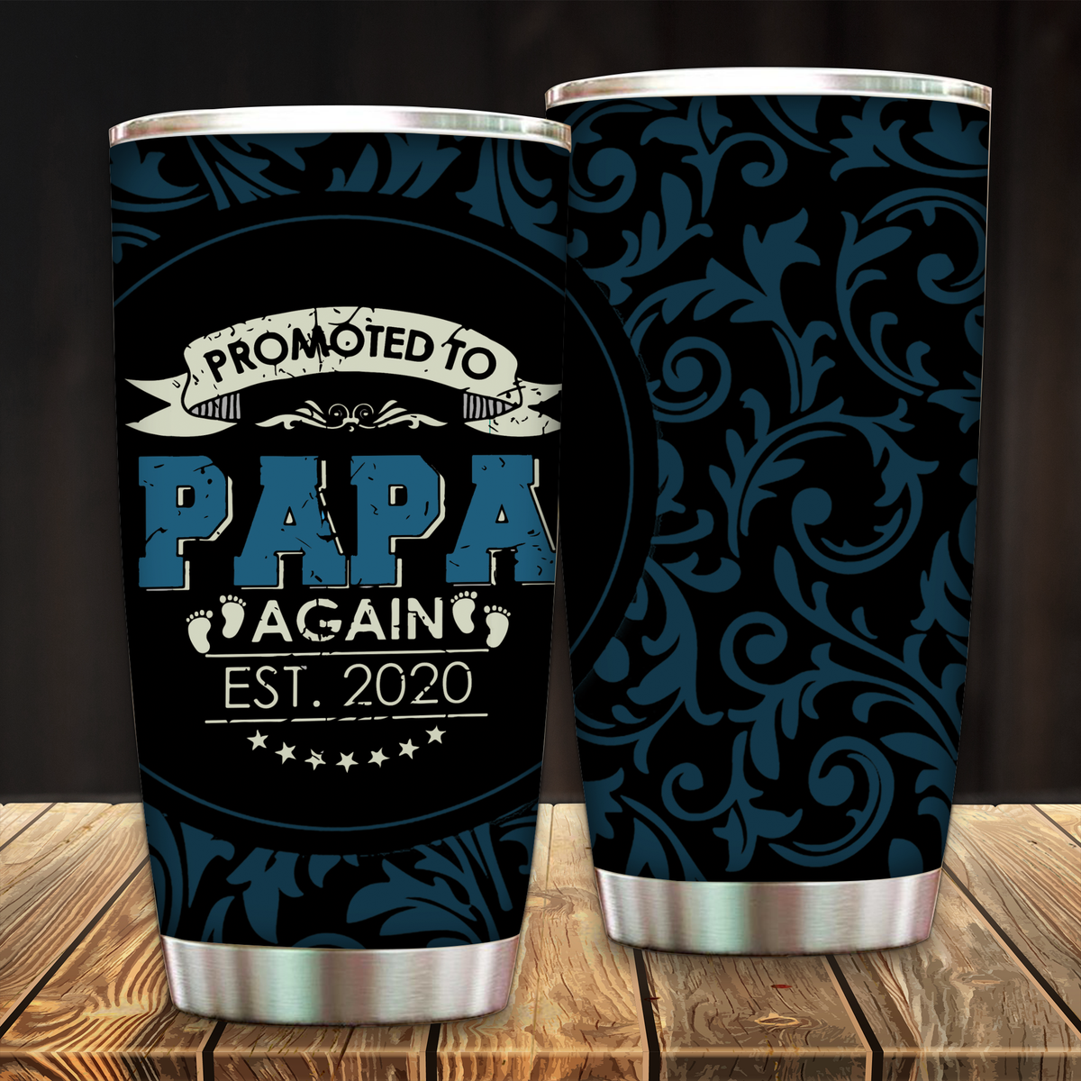 Promoted To Papa Est 2020 Tumbler 20oz