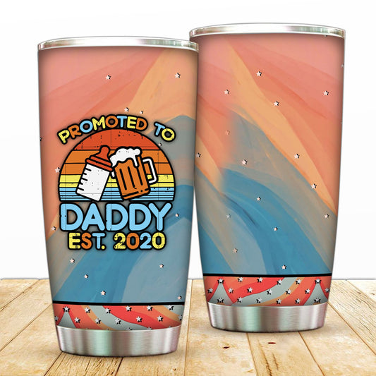 Promoted To Daddy Est 2020 Tumbler 20oz