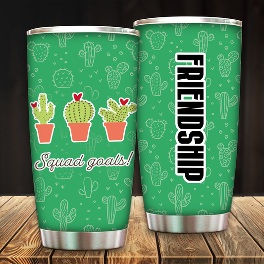 Friendship Squad Cactus Tumbler 20oz