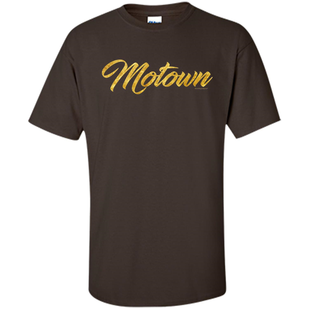 MOTOWN GOLD T-shirt Detroit Michigan Motor T-Shirt Dark Chocolate