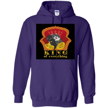 Cats And Dogs Lovers T-shirt King Of Everything Purple