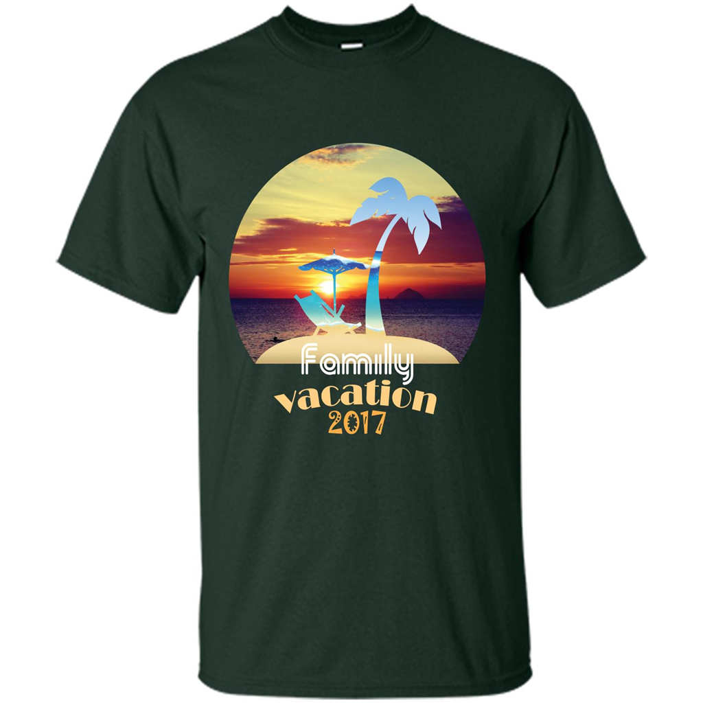 Summer T-shirt Family Vacation 20117 Forest Green
