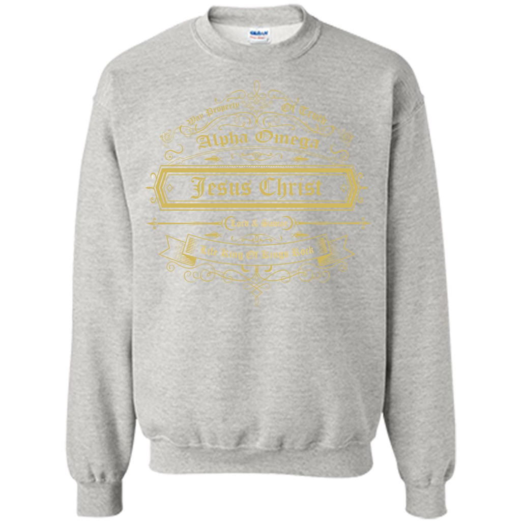 Christian T-shirt Way Property Of Truth Jesus Christ Alpha Omega Lord Ash
