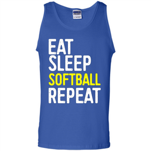 Softball T-shirt Eat Sleep Softball Repeat T-shirt