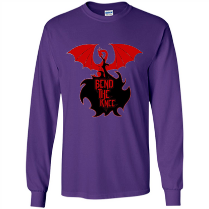 Movies T-shirt Bend The Knee T-shirt Purple