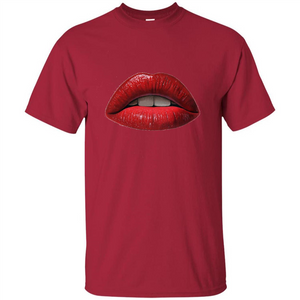 Red Lips T-shirt with Red Lips Art T-shirt