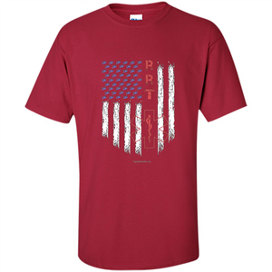 RRT - Respiratory Therapist American Flag T-shirt