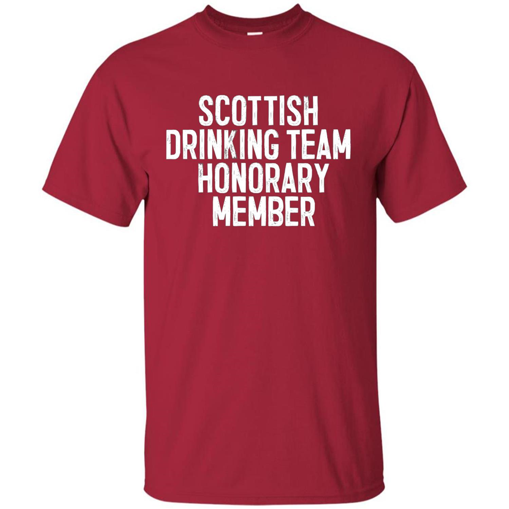 Scottish Drinking Team Honorary Member T-Shirt Cardinal