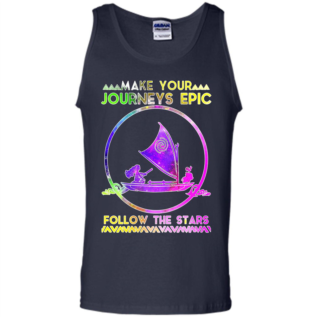 Movie T-shirt Make Your Journeys Epic Follow The Stars Navy