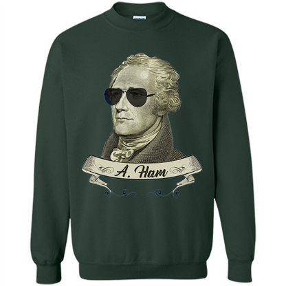 Cool Sunglasses T-shirt Funny Hamilton T-shirt Forest Green