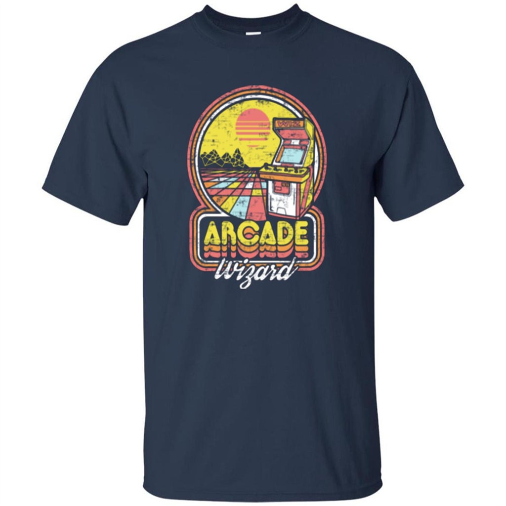 Arcade Wizard T-shirt Game Online Navy