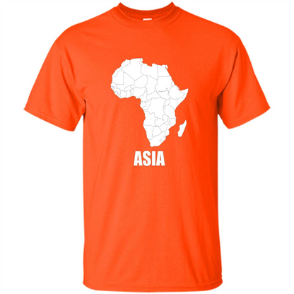 Africa Asia Funny t-shirts - Humor T-shirts Orange