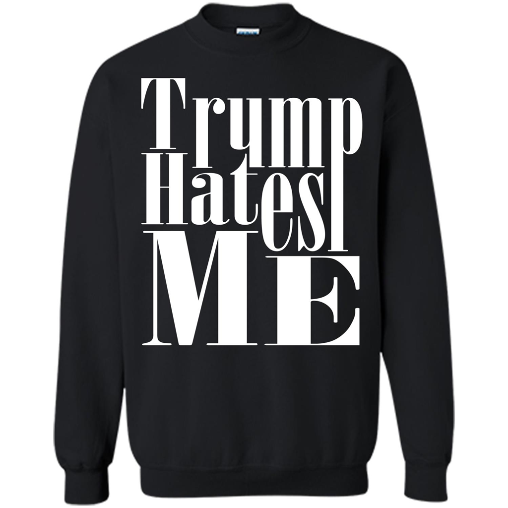 President America Hates Me T-shirt Black