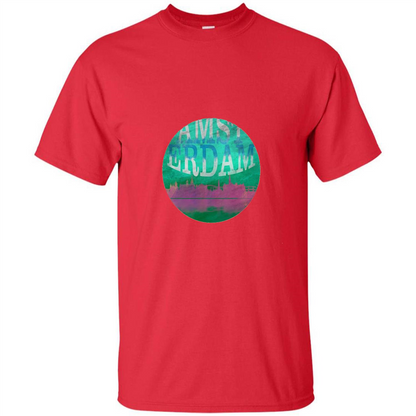 Amsterdam Skyline Horizon Sunset Love Netherlands T-shirt