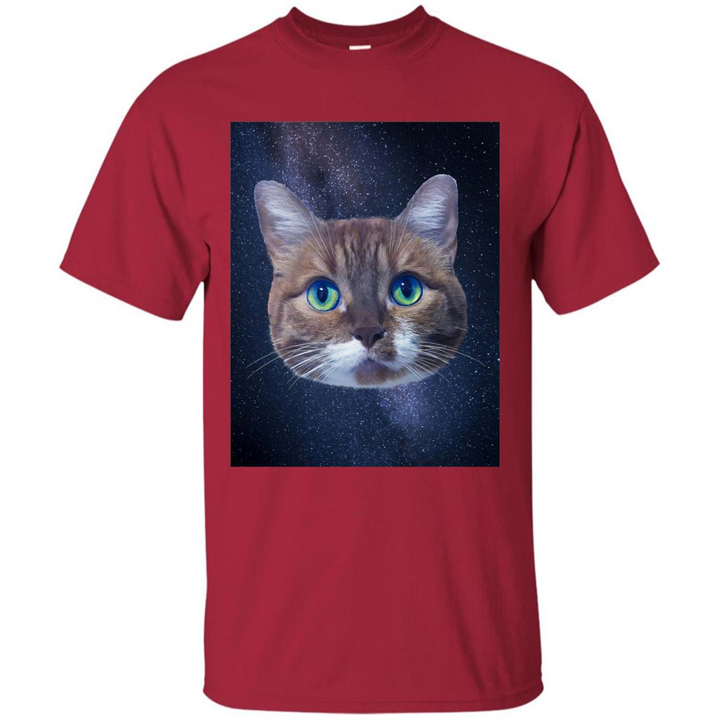 Galaxy Cat T-shirt Cardinal