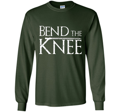 Bend The Knee Lord T-Shirt - Sword Tee cool shirt Forest Green