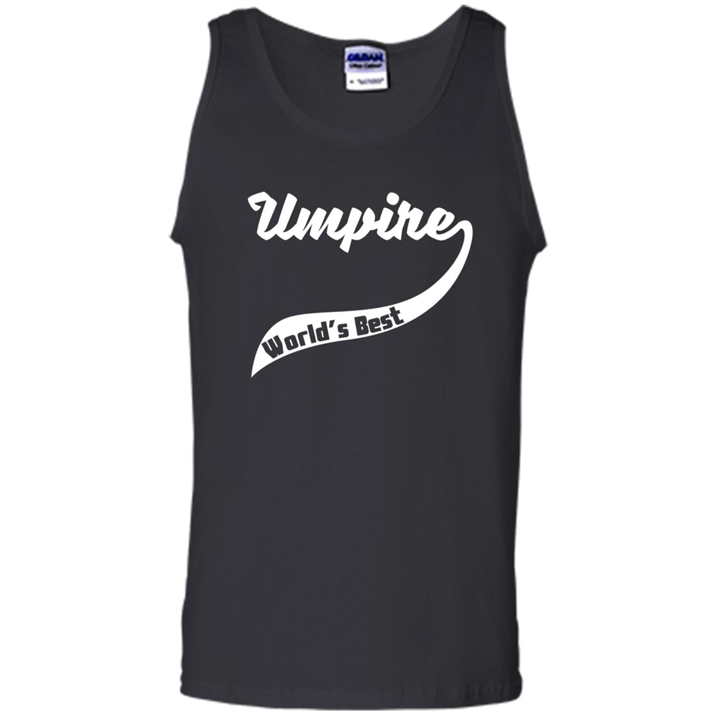 Retro World's Best Umpire T-Shirt Black