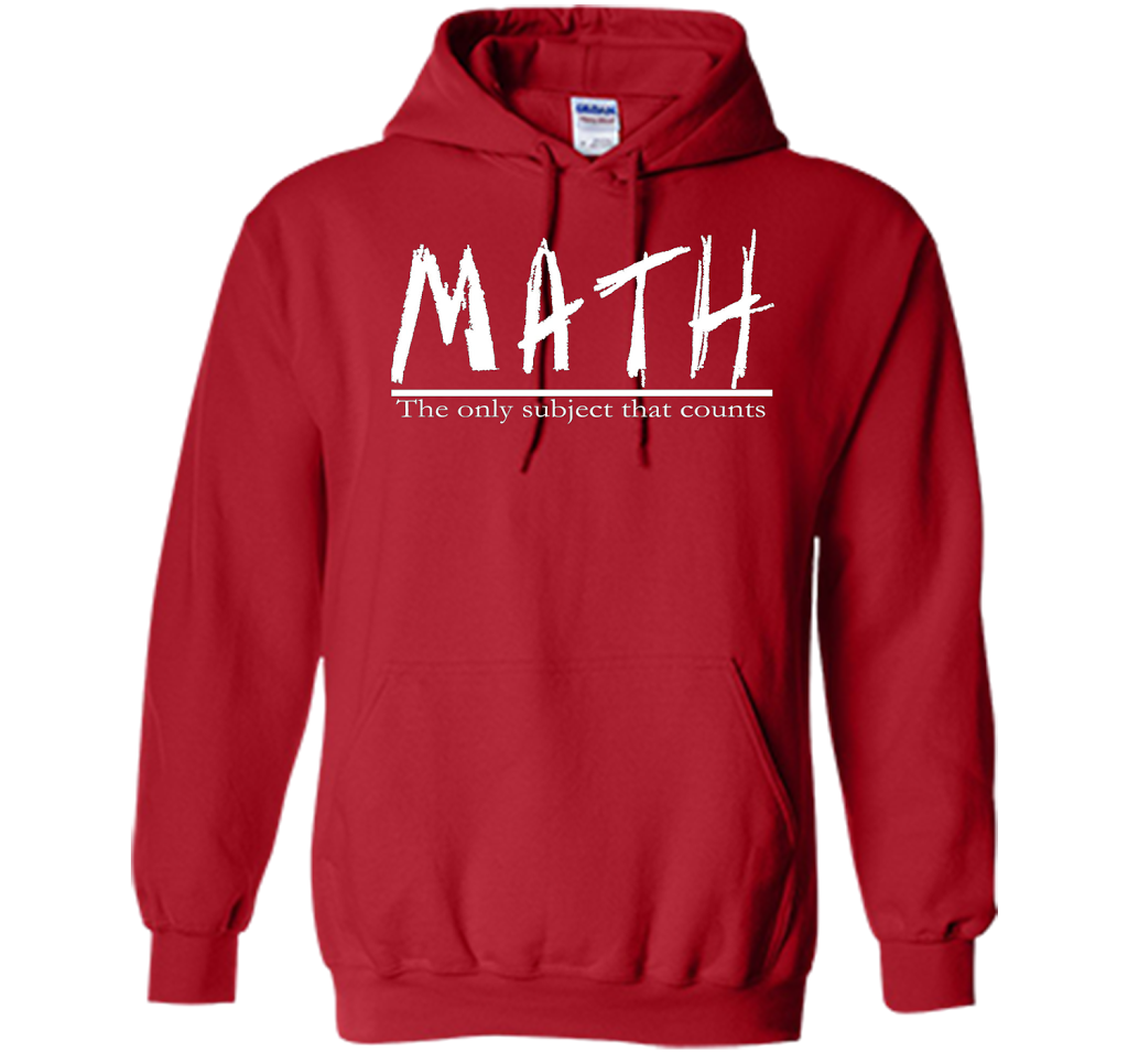 Math - The Only Subject That Counts Math Teacher Pun TShirt t-shirt Red
