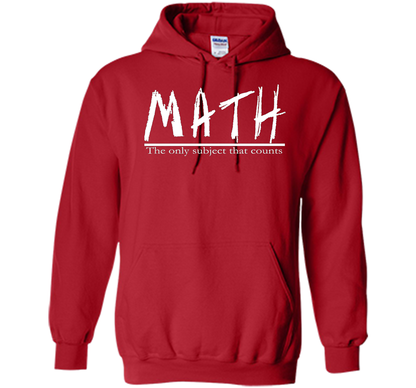 Math - The Only Subject That Counts Math Teacher Pun TShirt t-shirt Red
