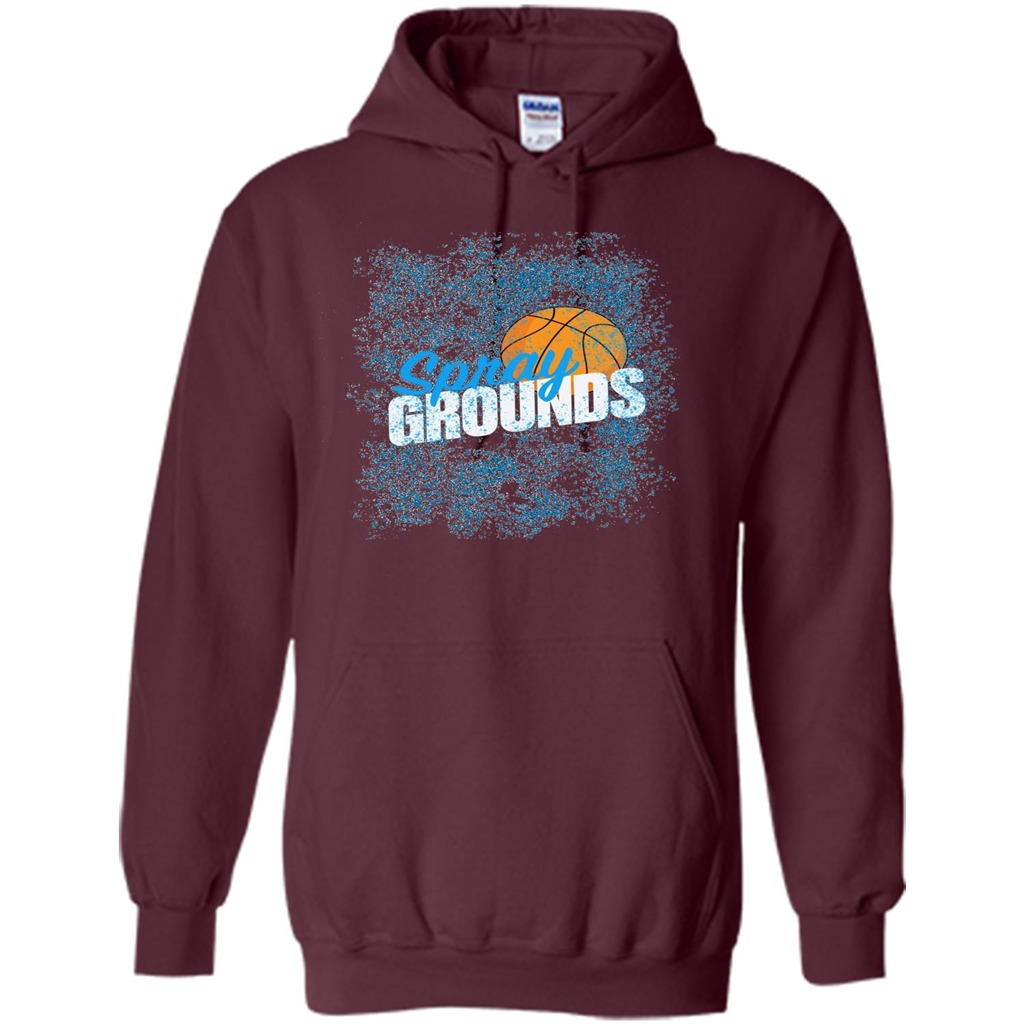 Basketball Lover T-shirt Spray Grounds T-shirt Maroon