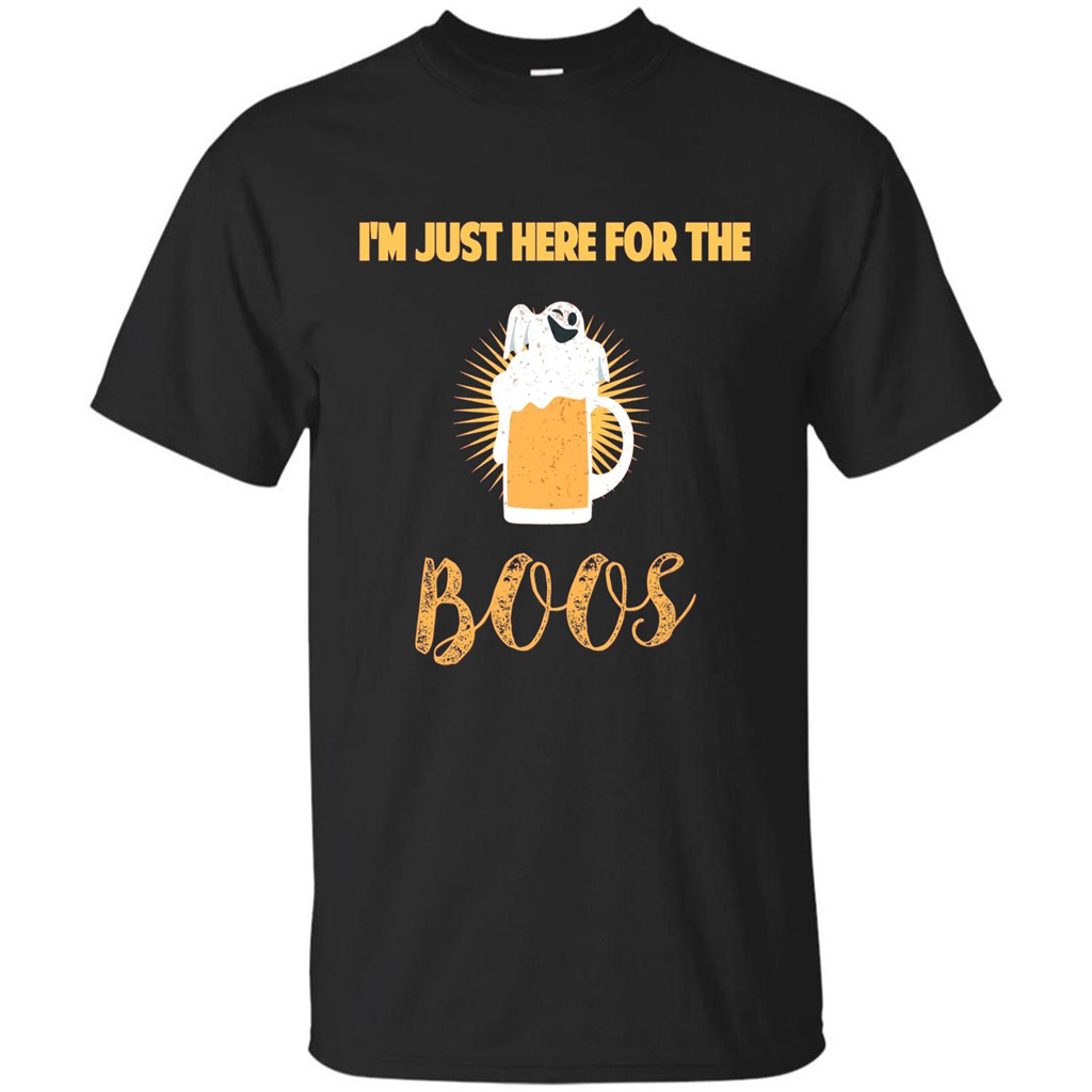 Im Just Here for Boos Funny Halloween T-shirt Black