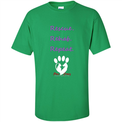 Rescue Rehab Repeat T-shirt Irish Green