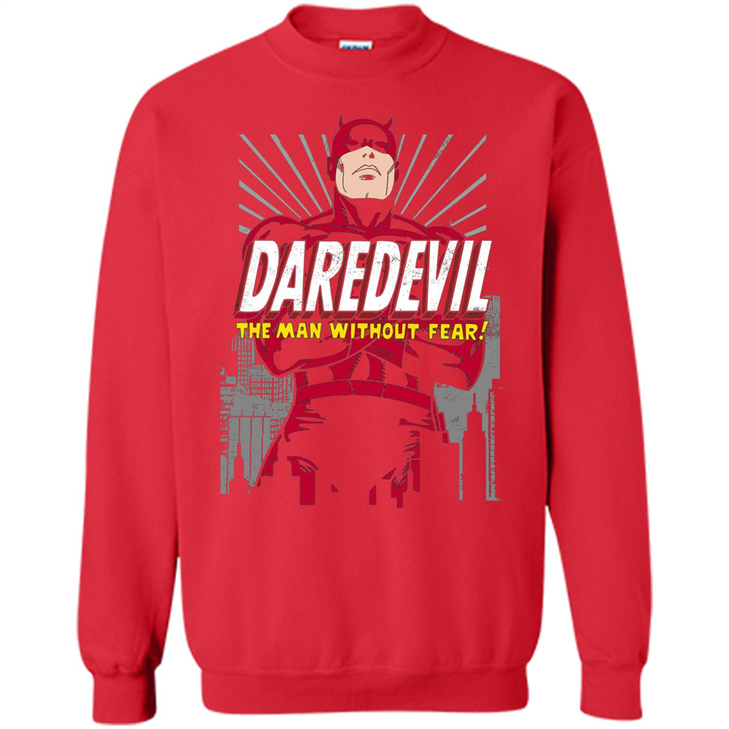 Movies T-shirt Marvel Daredevil The Man Without Fear Red