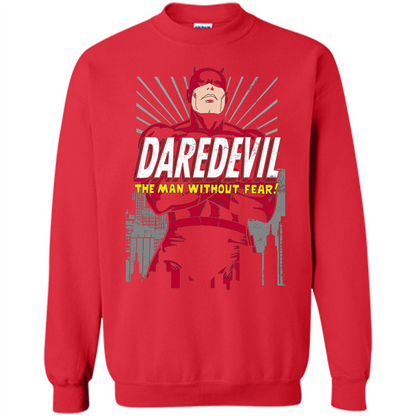 Movies T-shirt Marvel Daredevil The Man Without Fear Red