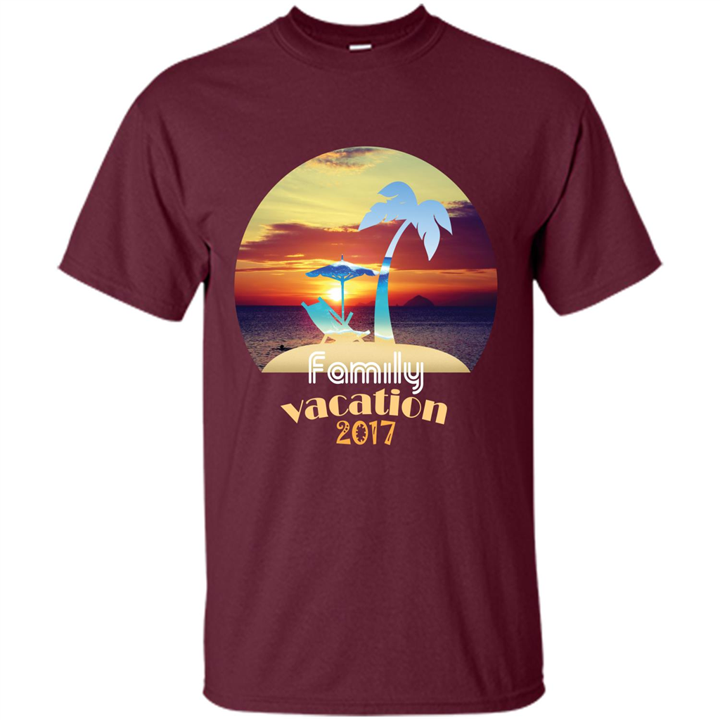 Summer T-shirt Family Vacation 20117 Maroon