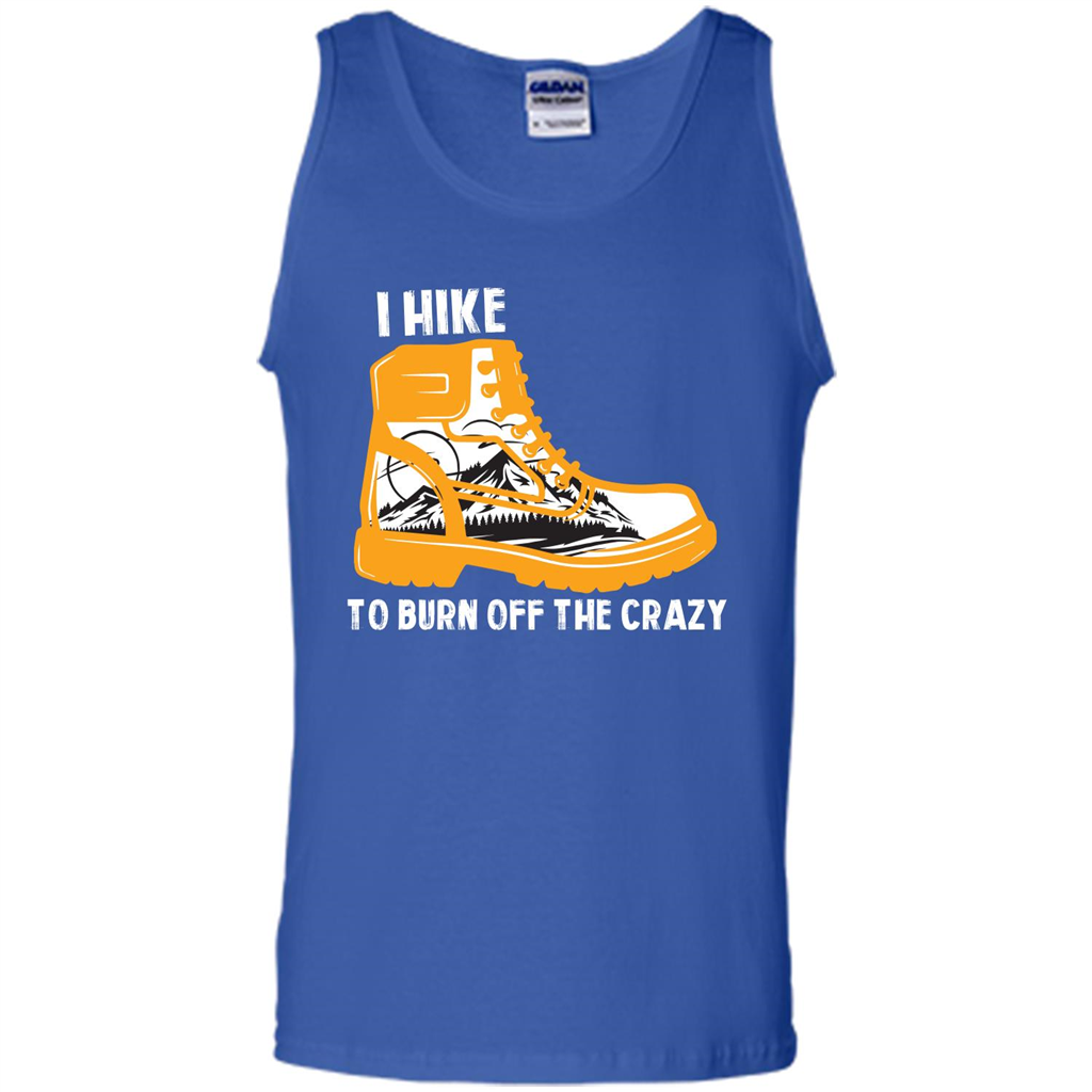 Hiker T-shirt I Hike To Burn Off The Crazy T-shirt Royal