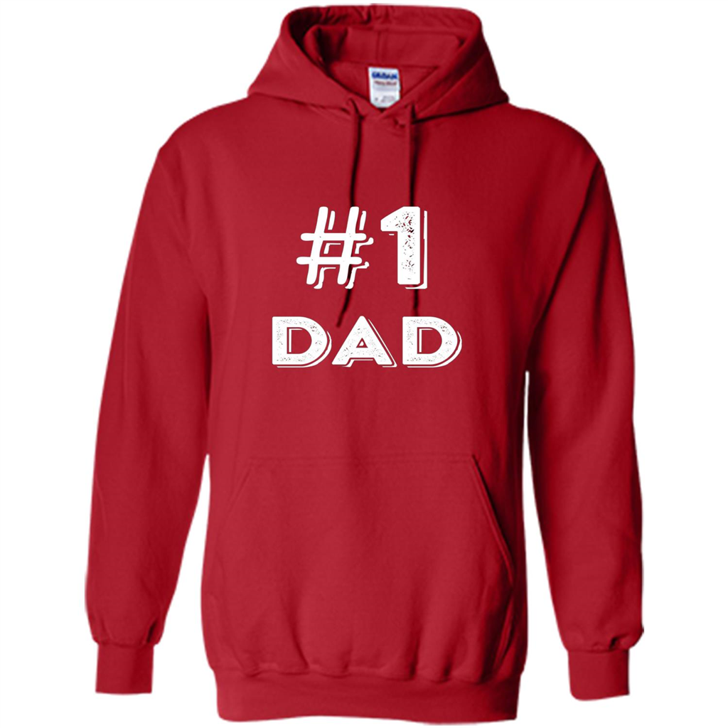 Fathers Day T-shirt Dad No.1 T-shirt Red