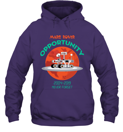 Mars Rover Opportunity Never Forget Shirt Hoodie Hoodie Purple