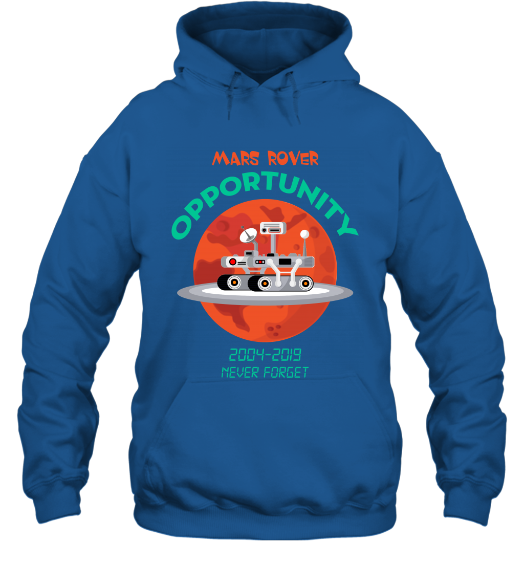 Mars Rover Opportunity Never Forget Shirt Hoodie Hoodie Royal