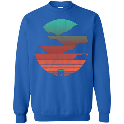 Driving Into The Sunset T-shirt Royal