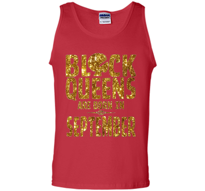 September T-shirt Black Queens Are Born In September T-shirt Red