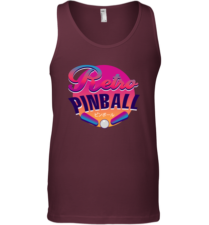 Retro Pinball Shirt Tank Top Tank Top Maroon