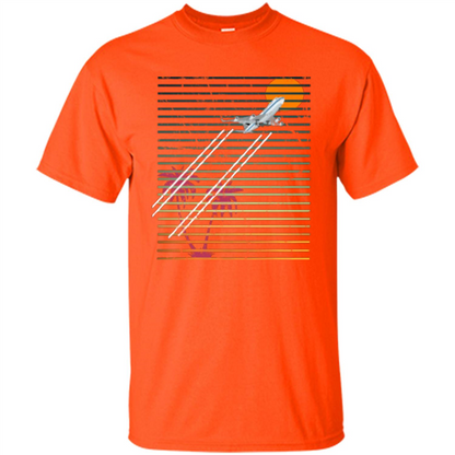 Retro Jet Sunset T-shirt Orange