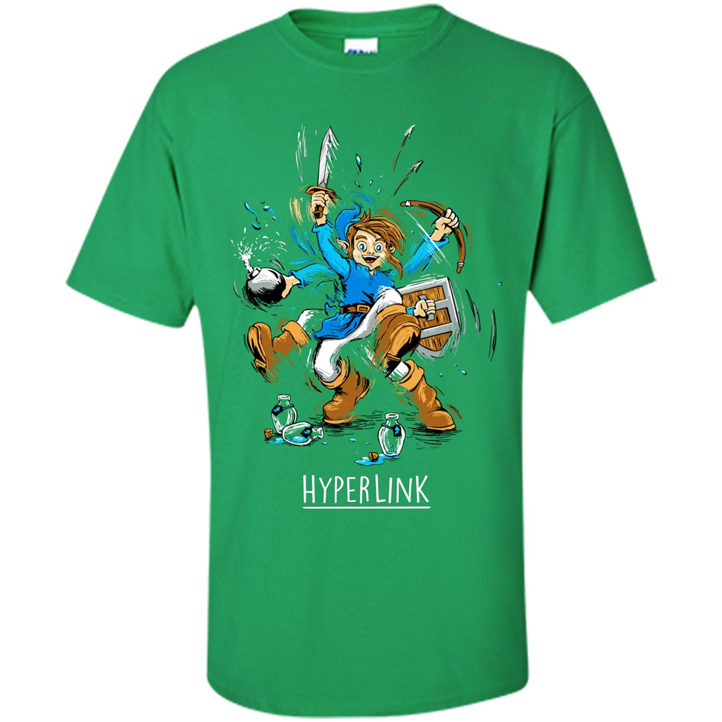 Gamer T-shirt HyperLink Irish Green