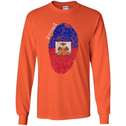 Haiti shirt - Haiti National Flag T-shirt Orange