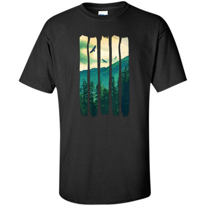 Vintage Mountain T-shirt Black