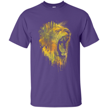 Lion Drip T-shirt Purple