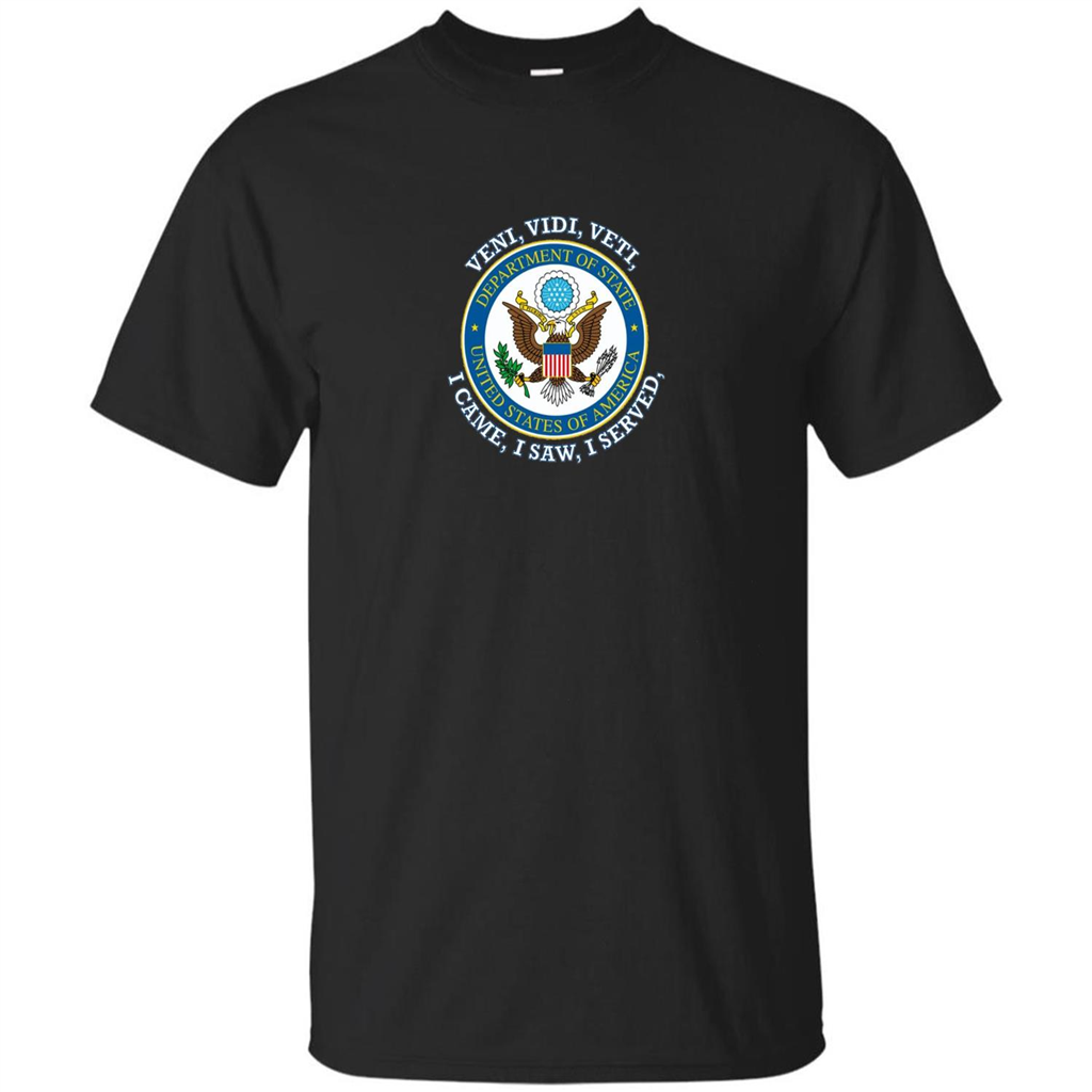 US State Department T-Shirt I Came I Saw I Served Black